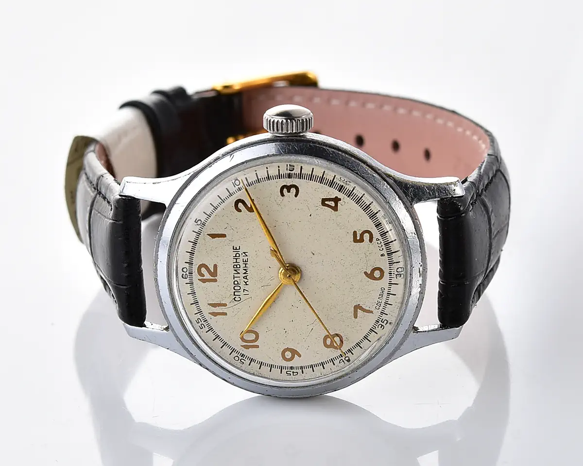 Vintage Soviet Sportivnie 17 jewels mechanical watch from the late 1950s - Image 5