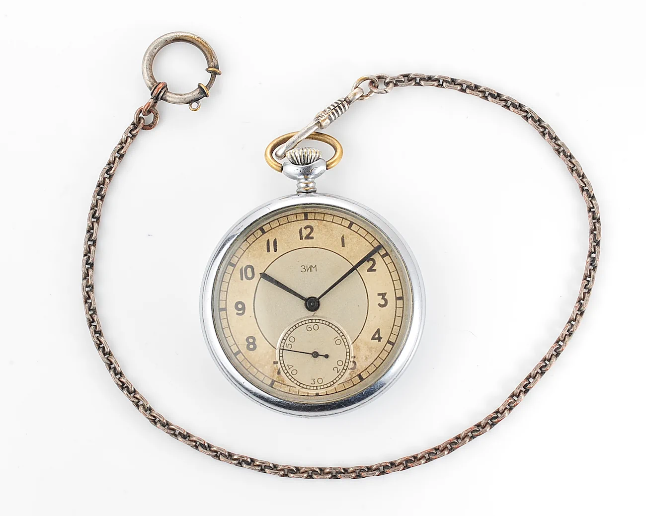Pocket Soviet ZiM - hefty mechanical watch from the 4th quarter of 1947!