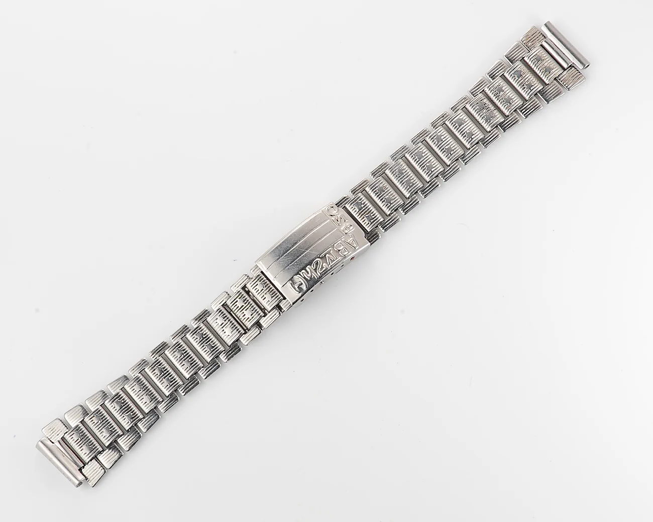 Vintage Soviet "Afgan" stainless steel 18mm x 195mm watch bracelet - AB(IV)Rh(i) blood type