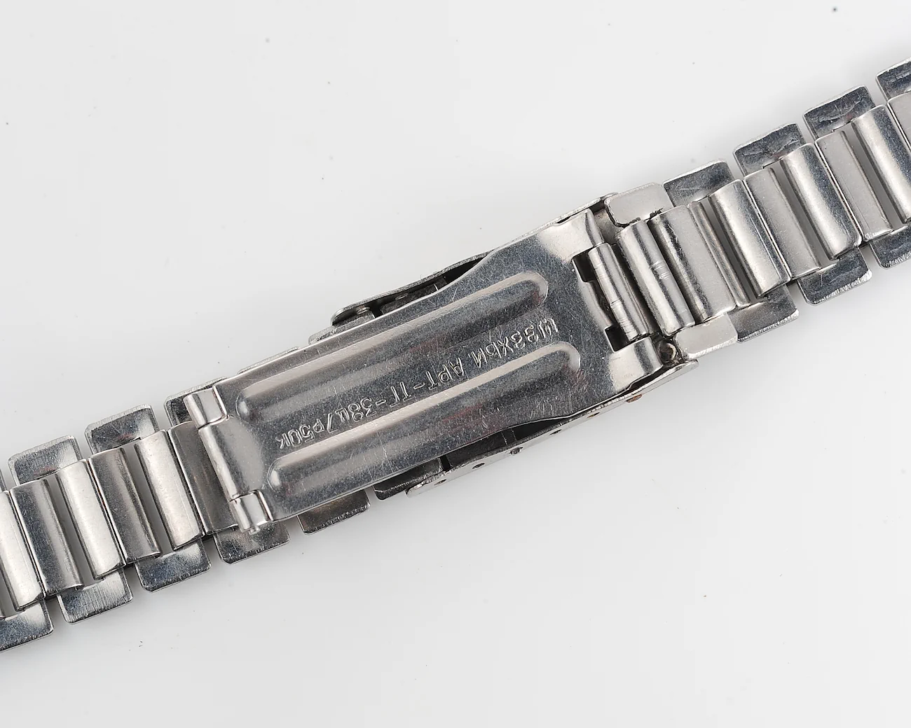 Vintage Soviet "Afgan" stainless steel 18mm x 195mm watch bracelet - AB(IV)Rh(i) blood type - Image 9