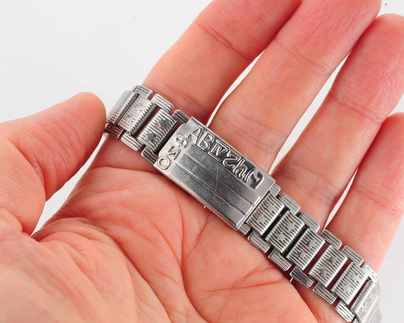 watch accessory steel bracelet Afgan blood type 21144-SCS_2703