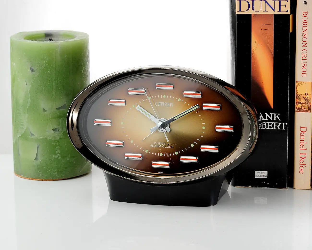 CITIZEN Space Age Oval Table Alarm Clock Showa 21552-SWS_3175