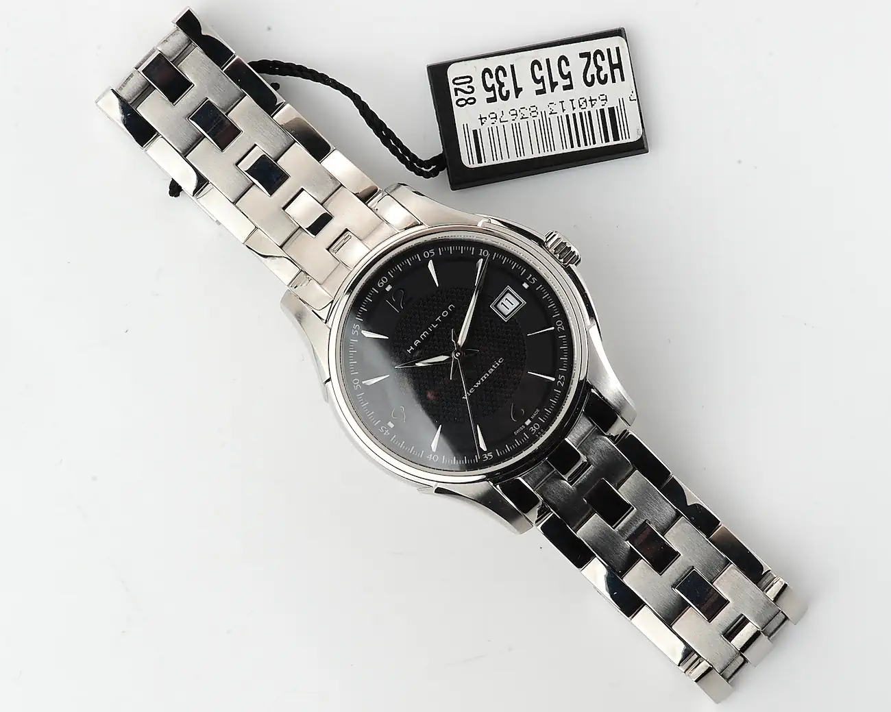 Hamilton Jazzmaster Viewmatic Swiss automatic watch with ETA 2824-2 – black dial, complete with box & booklet - Image 2