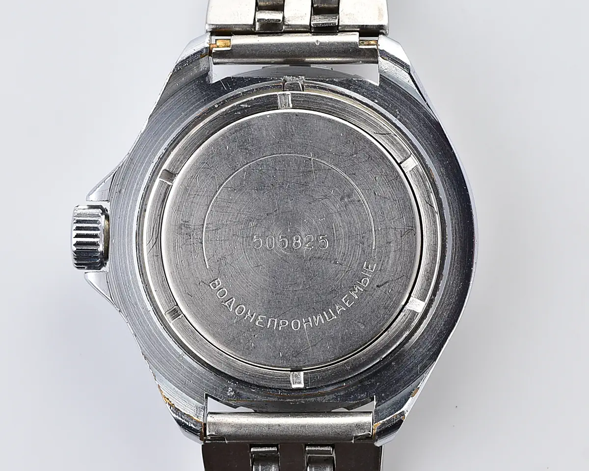 Soviet Vostok Komandirskie limited series watch "Zakaz MO CCCP" – Victory 1945–1990 anniversary dial with date, from 1990 - Image 11