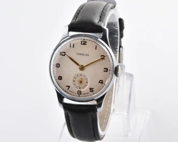 Vintage Soviet Pobeda mechanical watch, 1MChZ, from the 2nd quarter of 1955!